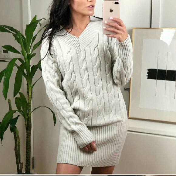 MADDIE Cable Knit Sweaterdress - Picture 3 of 7